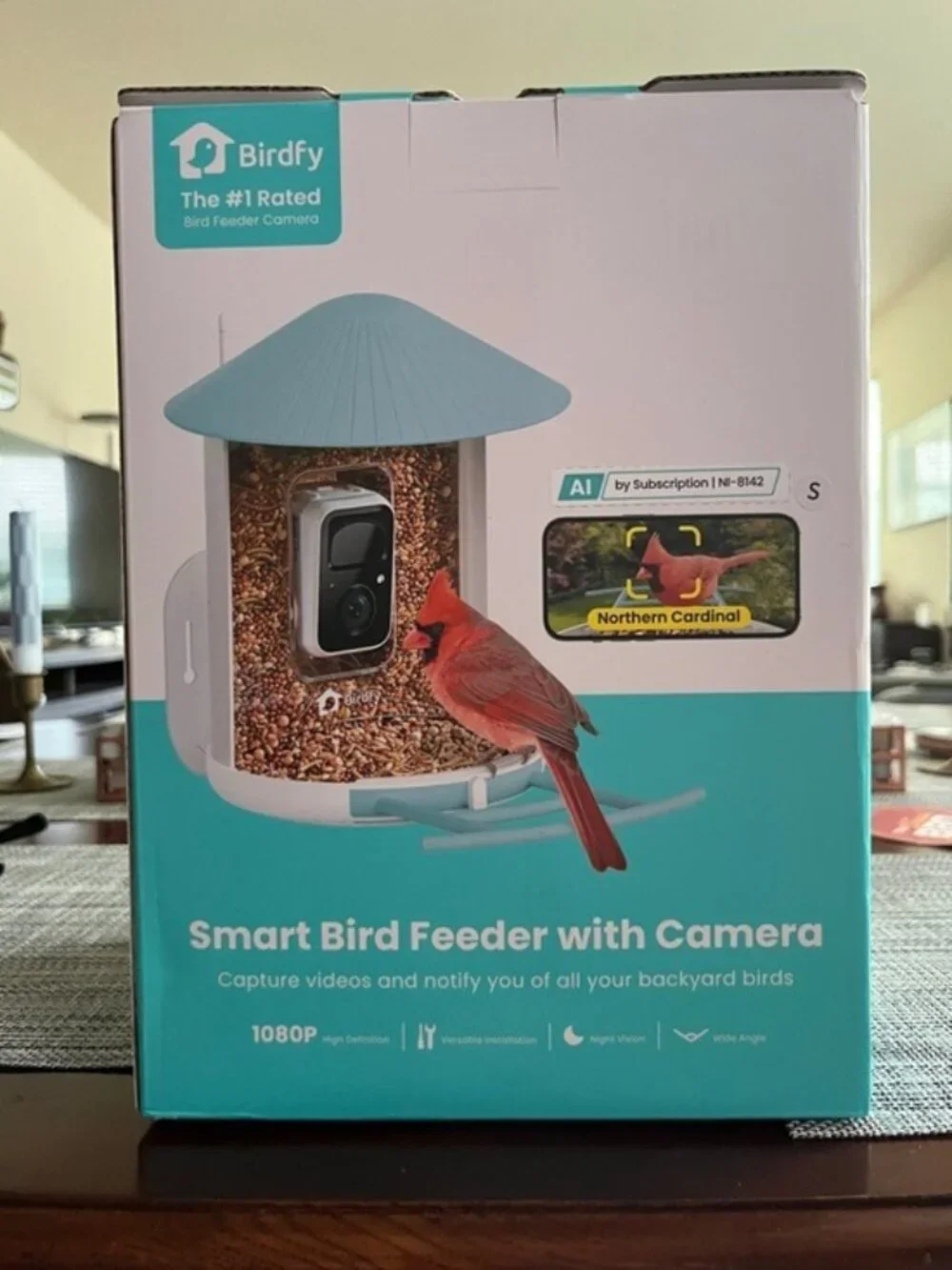 NETVUE by Birdfy Smart Bird Feeder 2K HD AI Camera Solar Power Wireless Live Str